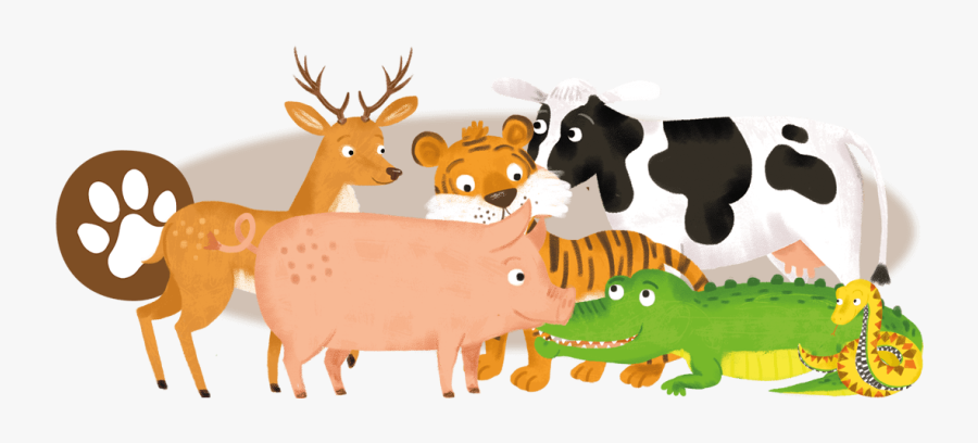 Transparent Group Of Animals, Transparent Clipart
