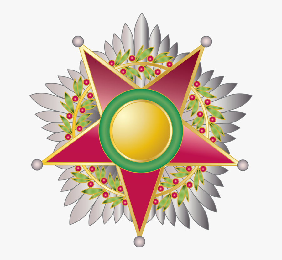 Flower,fruit,circle - Ottoman Empire Medal Cartoon, Transparent Clipart
