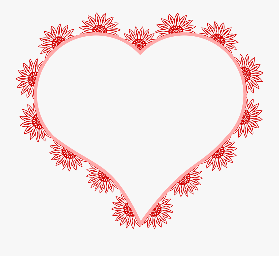 Free Heart Frame Clipart - Heart Frame Hd Png, Transparent Clipart