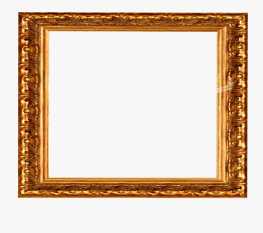 Antique Gold Picture Frame Transparent Clipart Picture - Transparent Vintage Gold Frame, Transparent Clipart