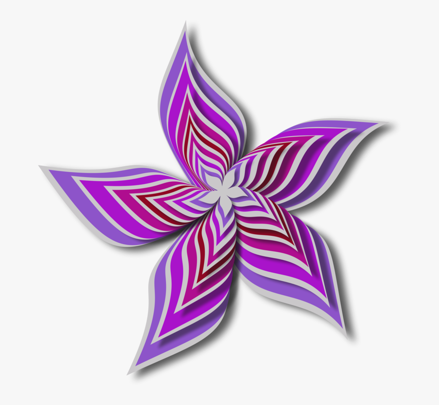 Pink,plant,flower - Un Dibujo Arte Abstracto, Transparent Clipart