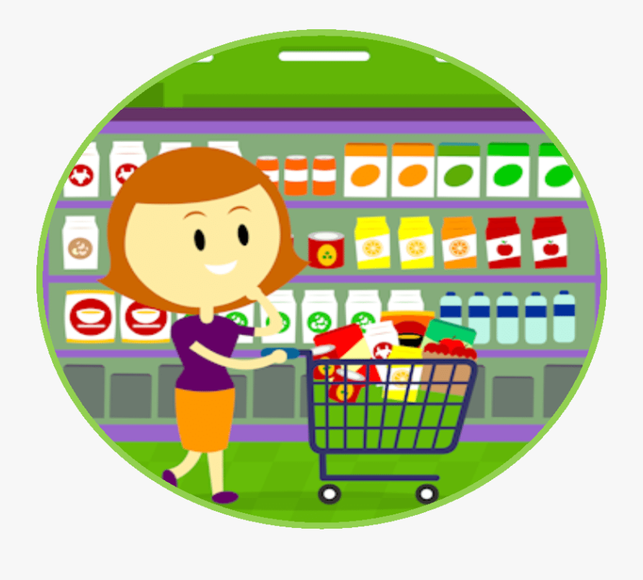 Plan Your Stay Luxury - Mom In Groceries Cartoon, Transparent Clipart