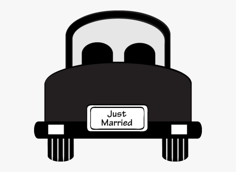 Transparent Wedding Car Clipart - Wedding Car Silhouette Png, Transparent Clipart