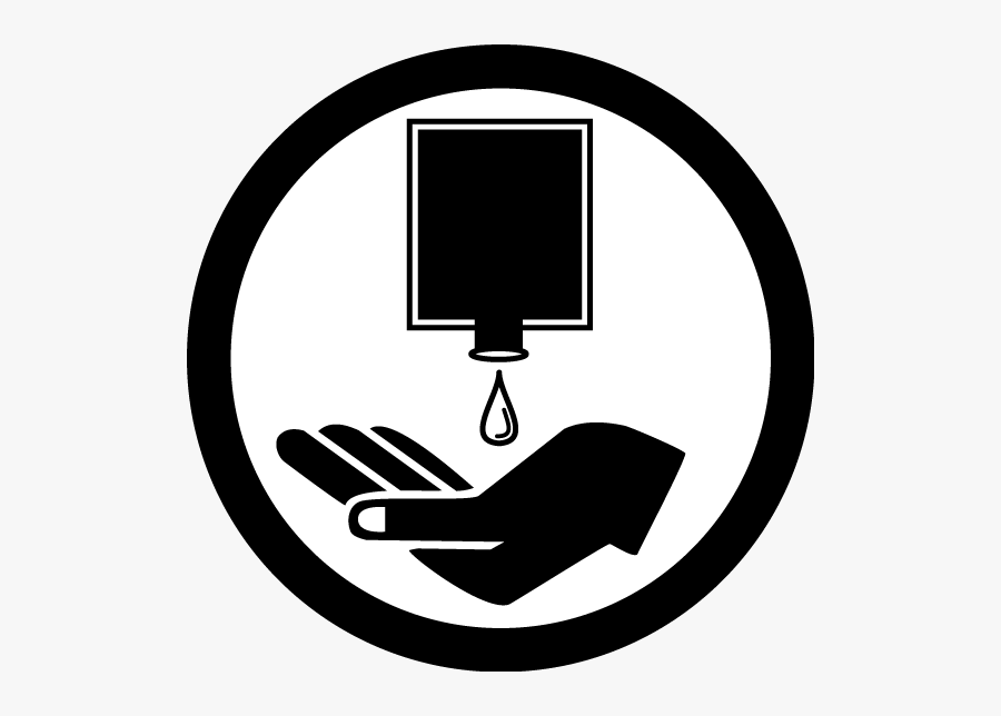Hand Washing Hygiene Hand Sanitizer Clip Art - Hand Sanitizer Clipart Black And White, Transparent Clipart