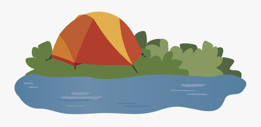 River Camping Png, Transparent Clipart