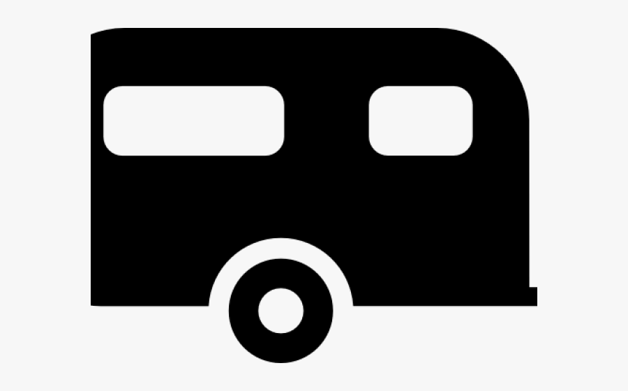 Silhouette Camper Clip Art, Transparent Clipart