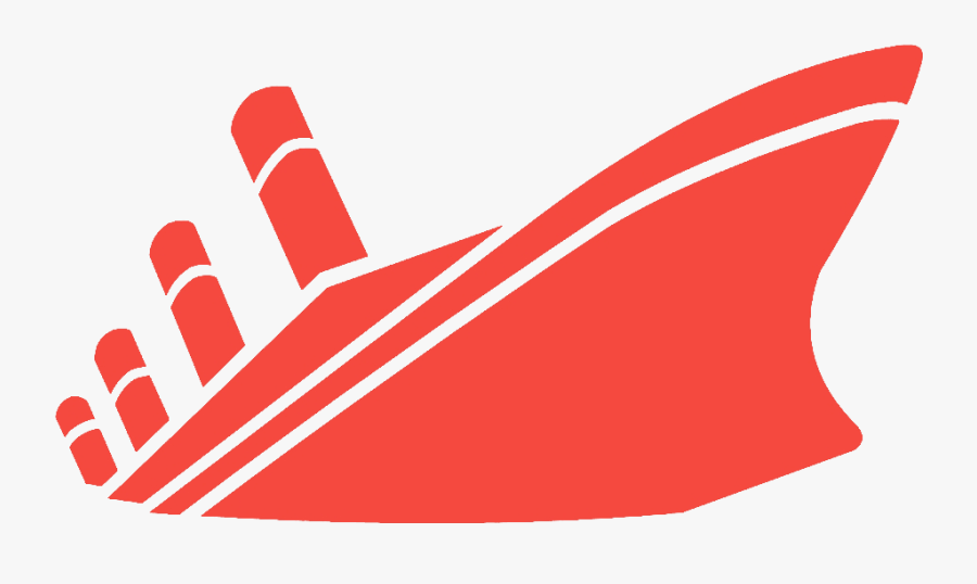 Red Sinking Ship - Sinking Ship Clipart, Transparent Clipart