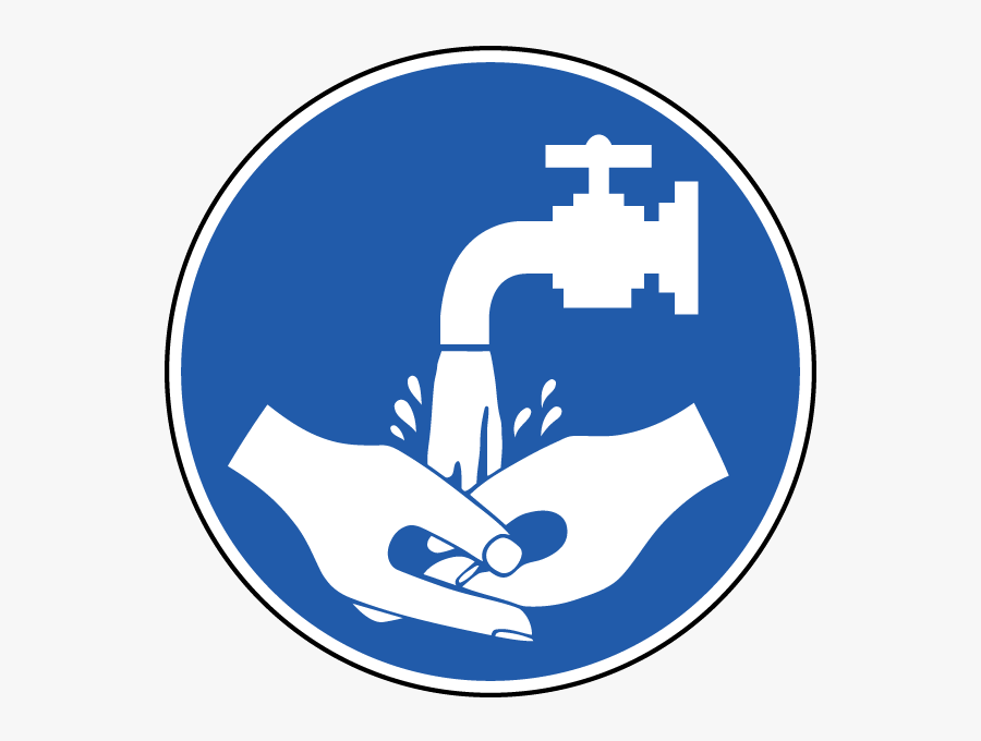 Washing Hands Symbol Wash Your Hands Label J6573 Safetysign - Wash Hands After Touching Animals, Transparent Clipart