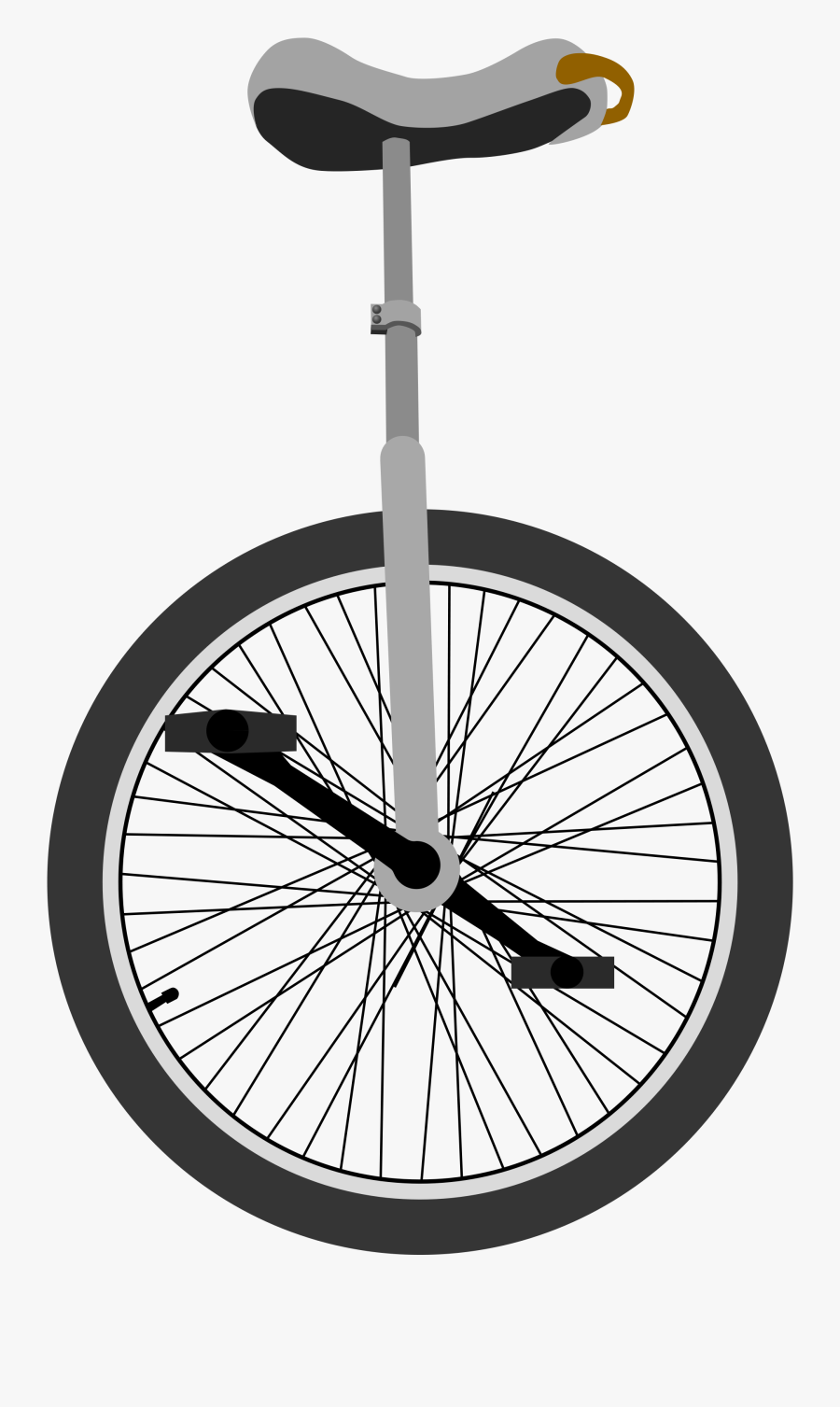 Clip Art File Svg Wikimedia Commons - Unicycle Transparent, Transparent Clipart
