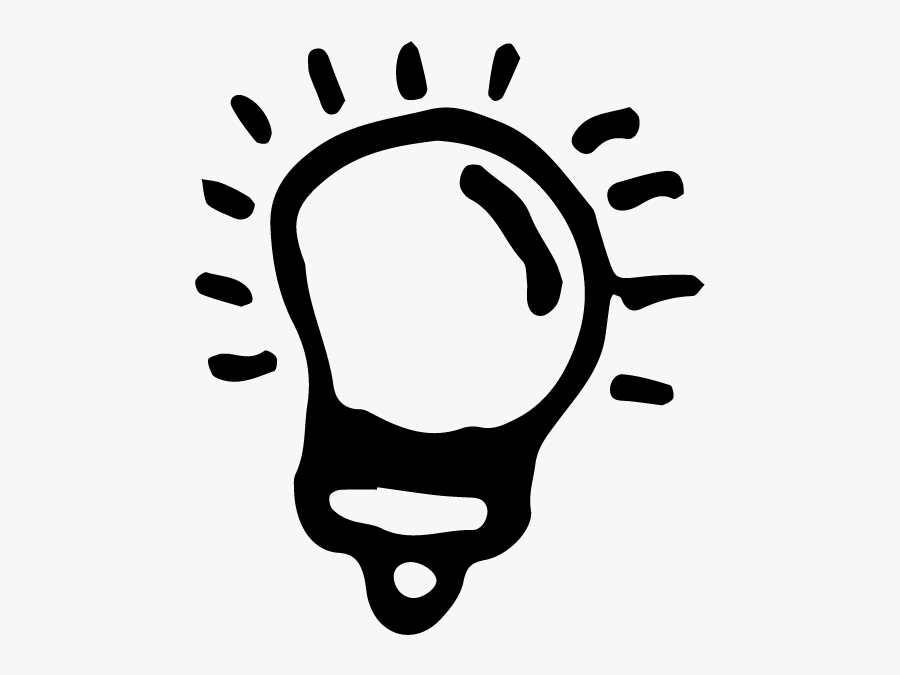 Bright Light Bulb Icon, Transparent Clipart