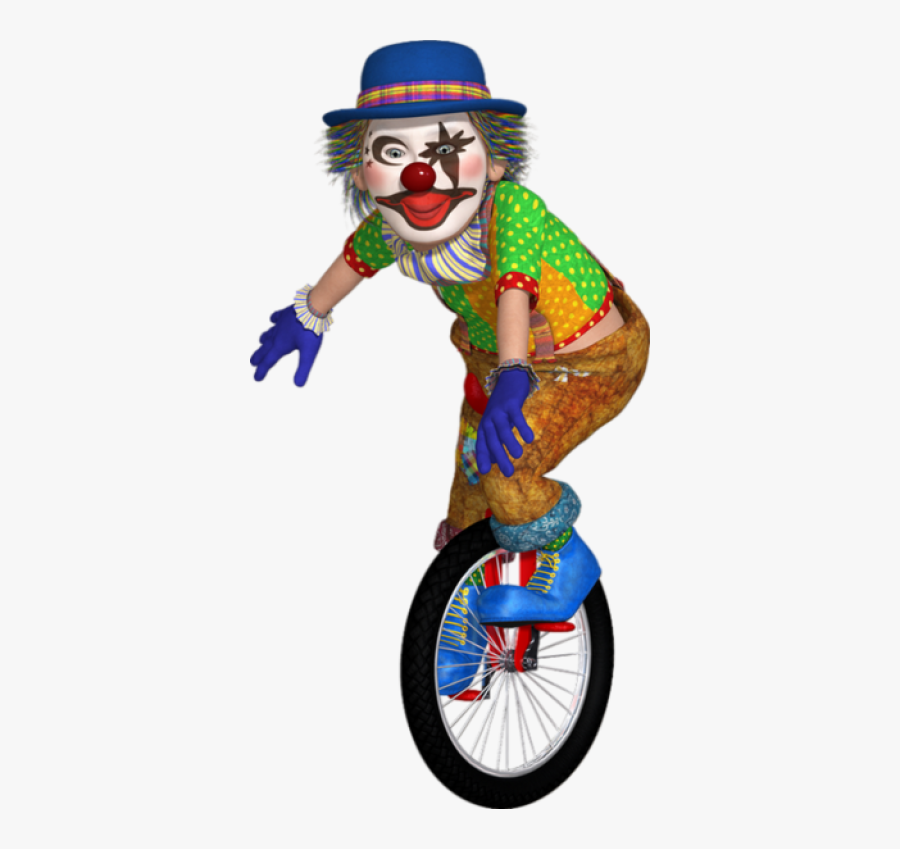 Clown Unicycle - Clown Unicycle Png, Transparent Clipart
