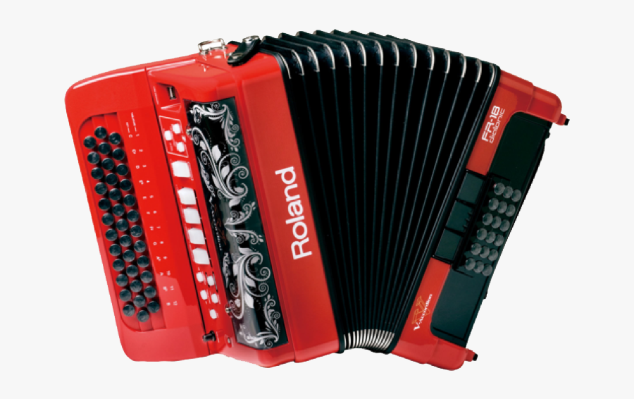 Accordion Free Download Png - Roland Fr 18 Diatonic V Accordion, Transparent Clipart