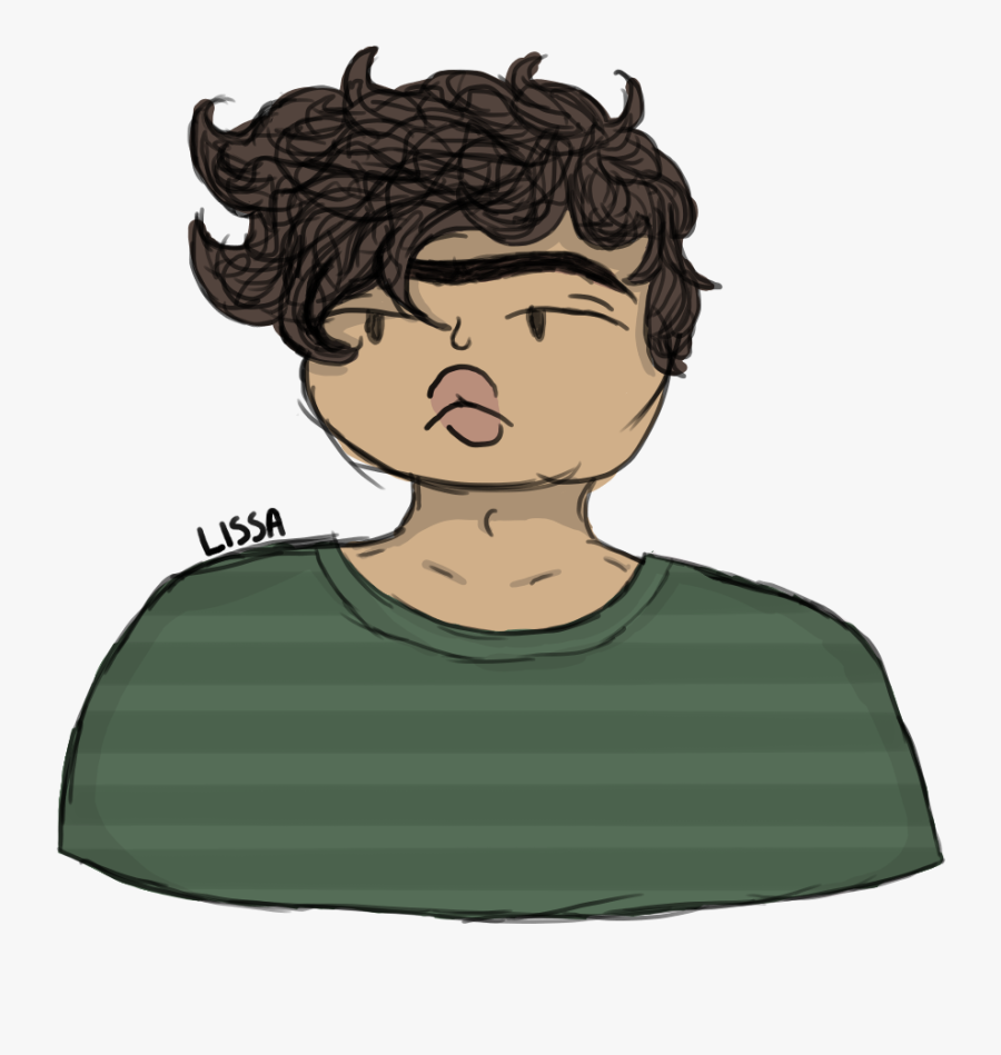Guy With A Unibrow By Little Lissa - Cartoon, Transparent Clipart