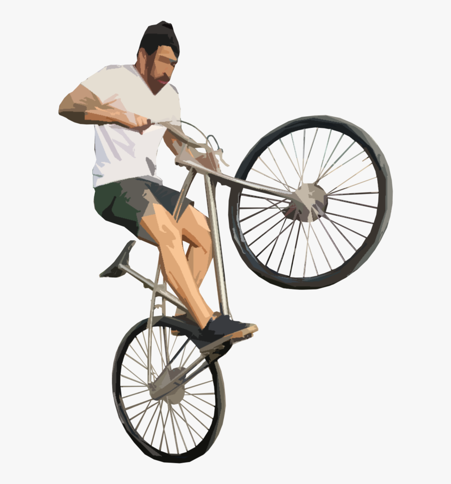 Cycling - Guy On Bike Png, Transparent Clipart