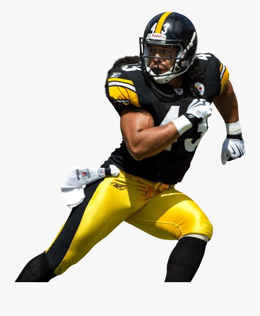 Animated Football Players Nfl Pictures And Ideas On - Troy Polamalu Pittsburgh Steelers Art, Transparent Clipart