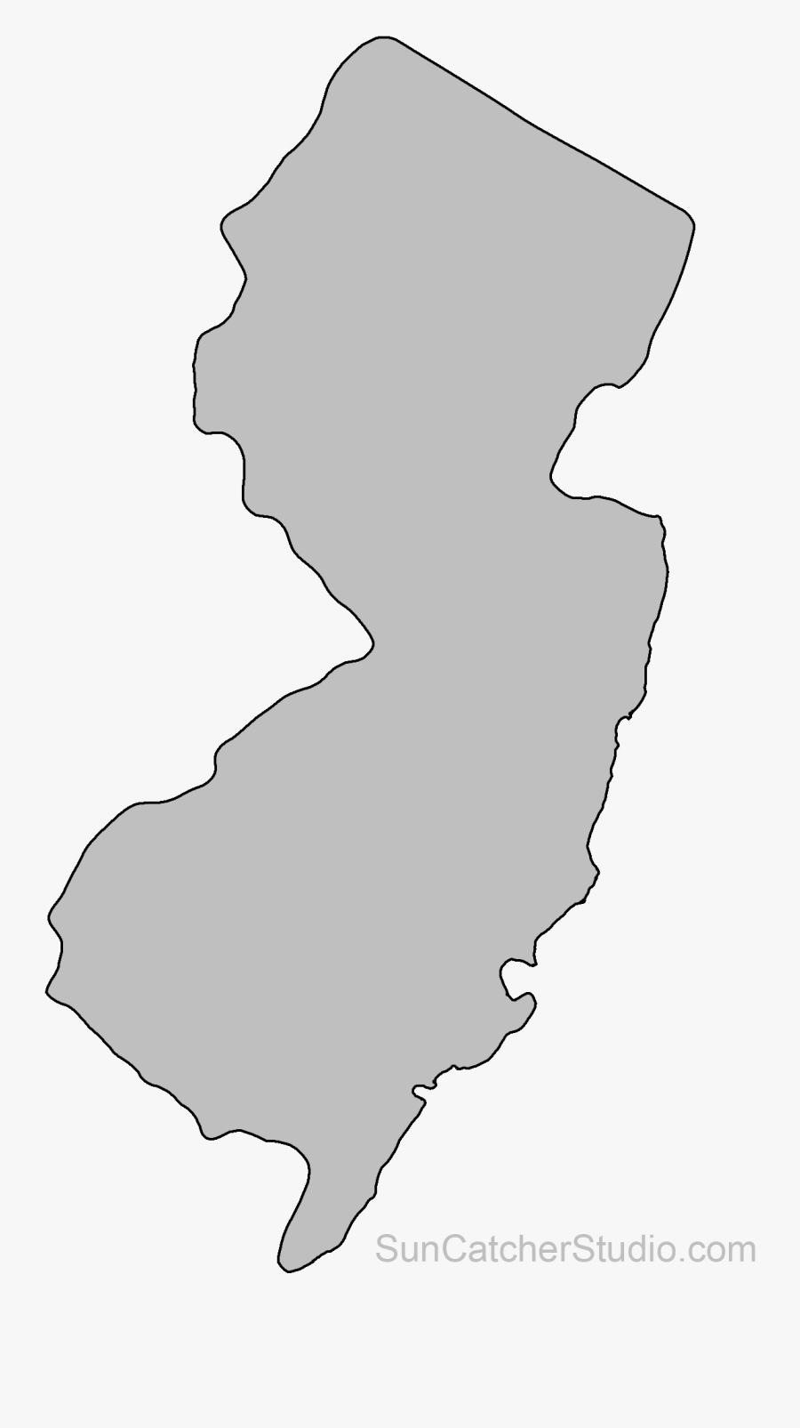 New Jersey Silhouette Svg, Transparent Clipart