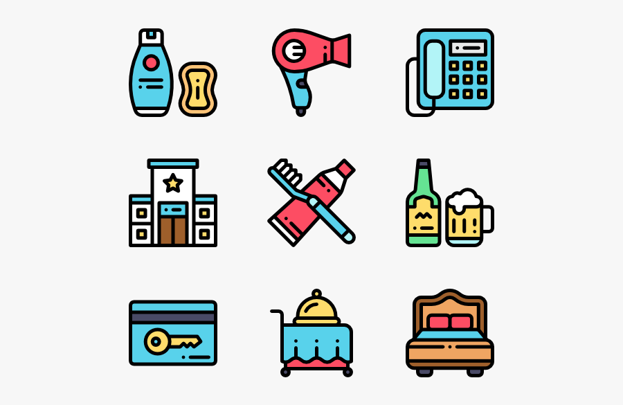 Icon Set Transport Cartoon, Transparent Clipart