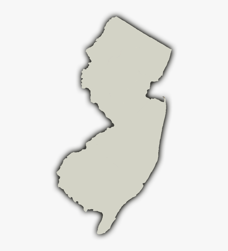 Nj Map Cliparts - New Jersey Map Clipart Gray, Transparent Clipart