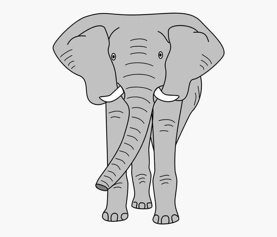 Elephant Face Clipart - Elephant Head Image Clipart, Transparent Clipart