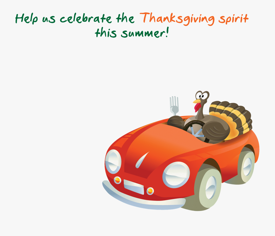 Let"s Talk Turkey - Clipart Thanksgiving Turkey Driving A Car, Transparent Clipart