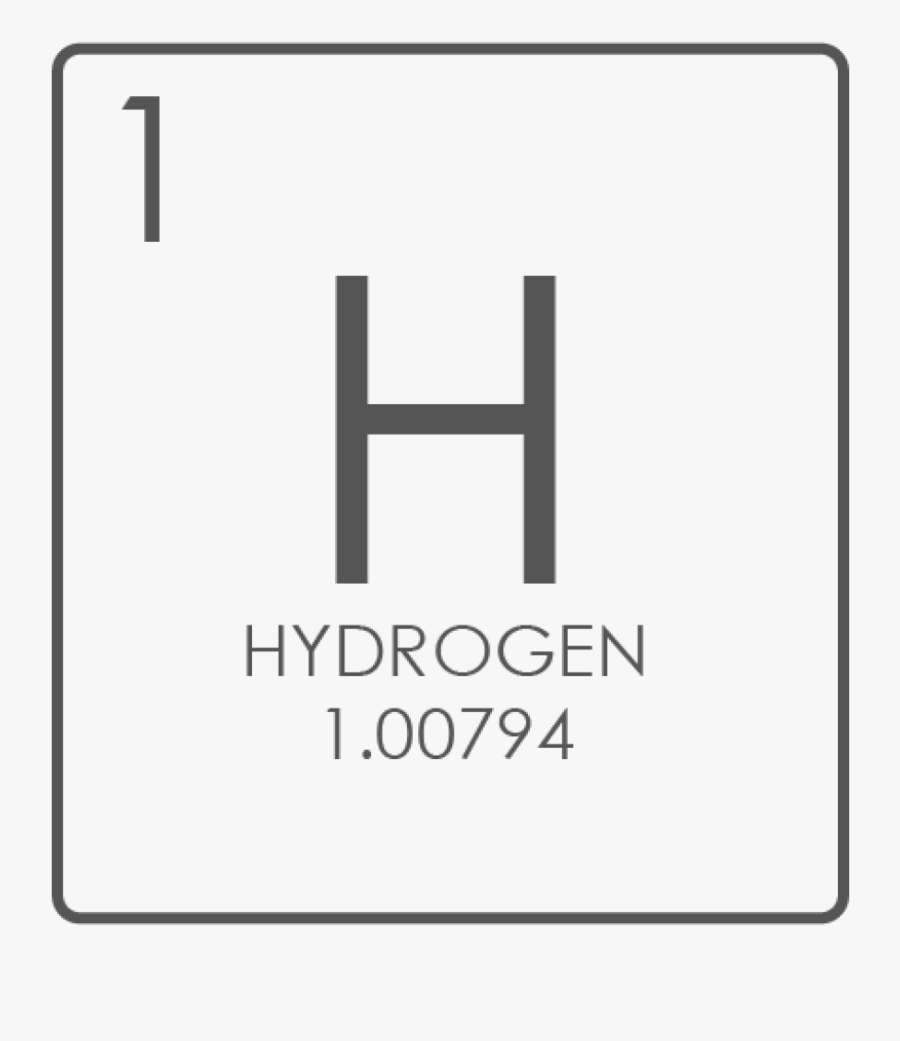 Element Symbol For Hydrogen, Transparent Clipart