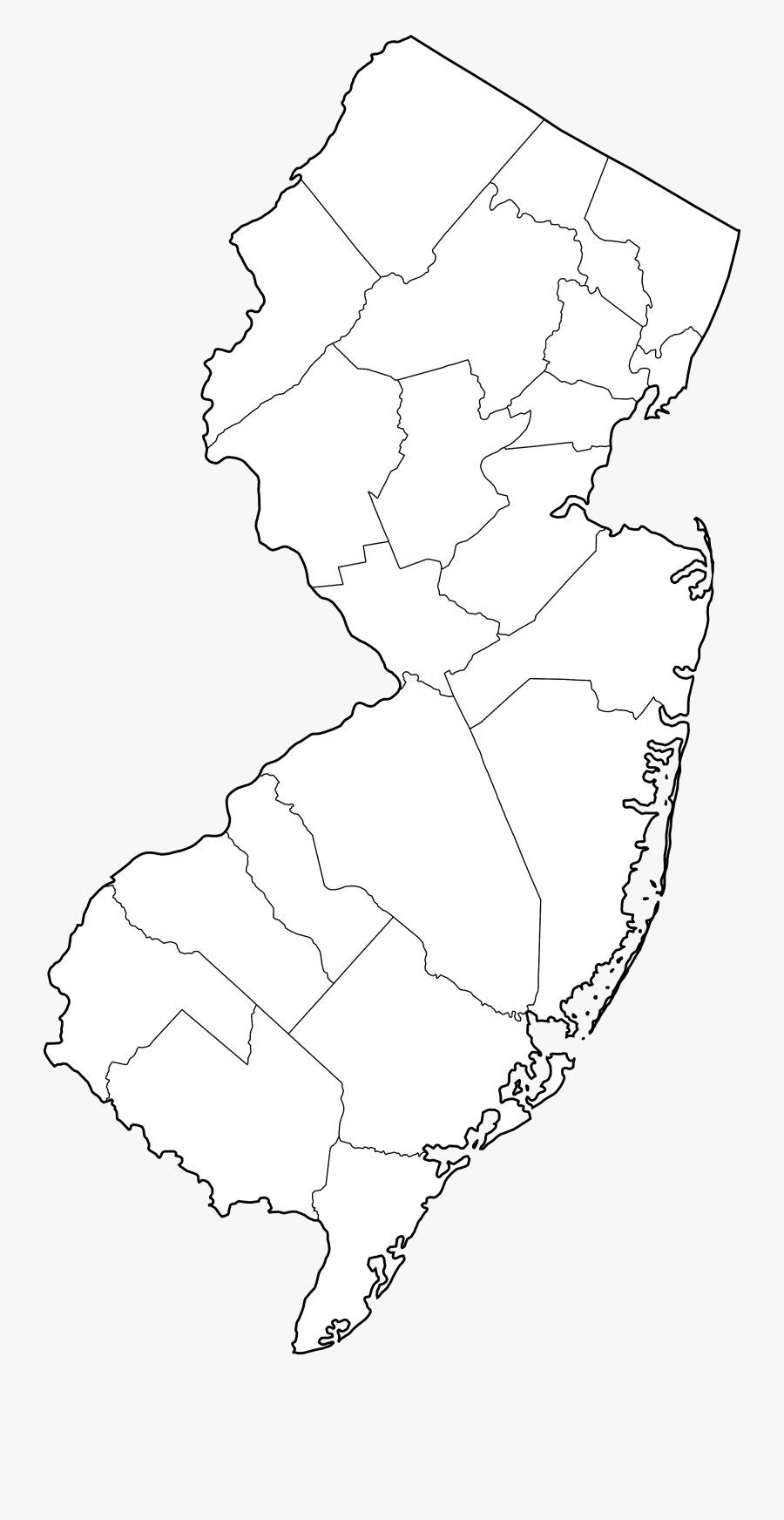 Transparent Nyc Skyline Clipart - New Jersey Trenton Map, Transparent Clipart