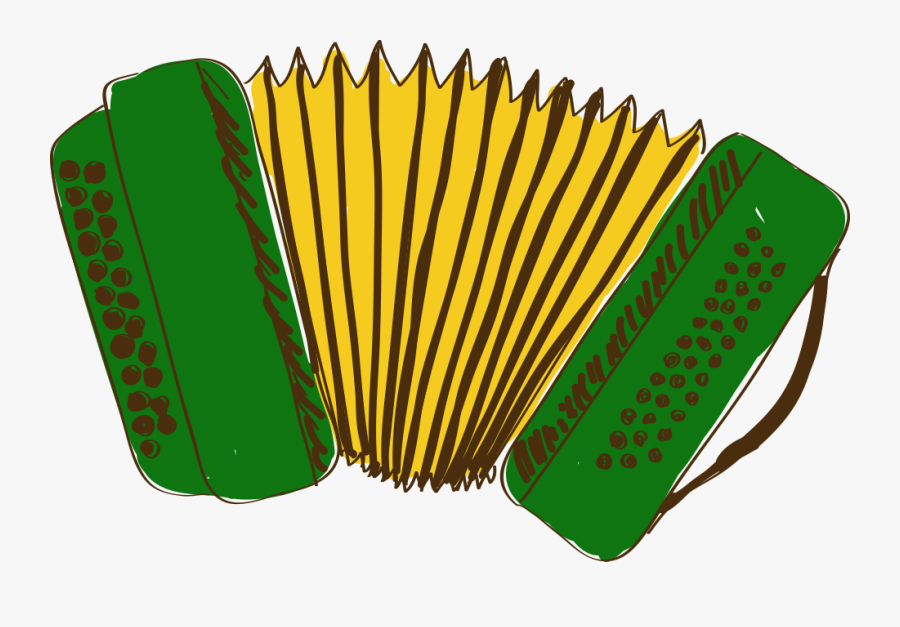 Diatonic Button Accordion Drawing Cartoon - Button Accordion Cartoon, Transparent Clipart