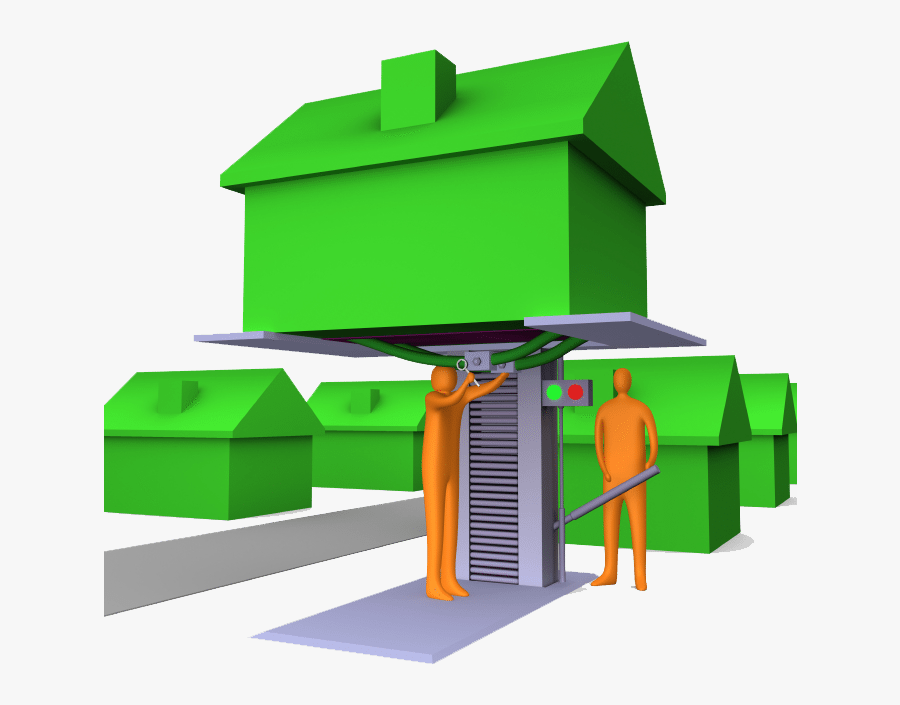 House Lifting Service At The New Jersey Shore Starting - Lifting House, Transparent Clipart