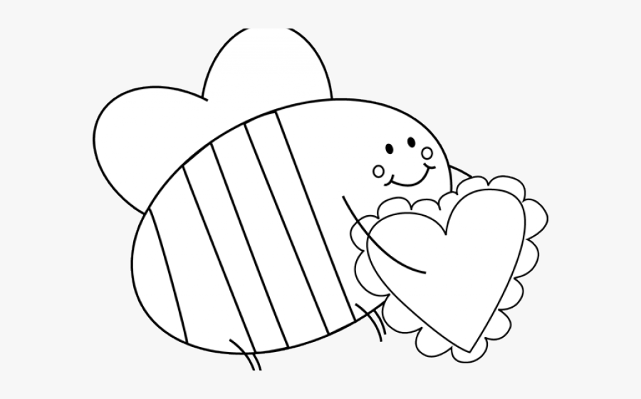 Transparent Heart Clipart Black And White - Illustration, Transparent Clipart