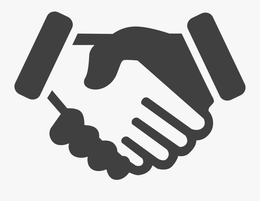 Computer Icons Handshake Business Management - Hand Shake Blue Icon, Transparent Clipart
