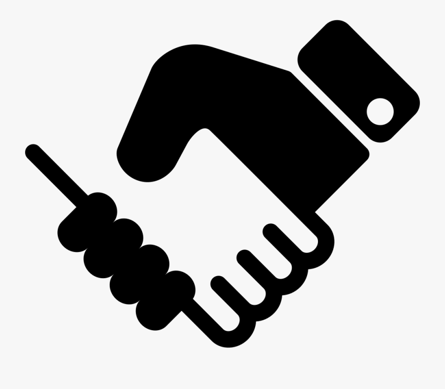 Treaty Clipart Corporate Hand Shake - Service Black And White Clipart, Transparent Clipart