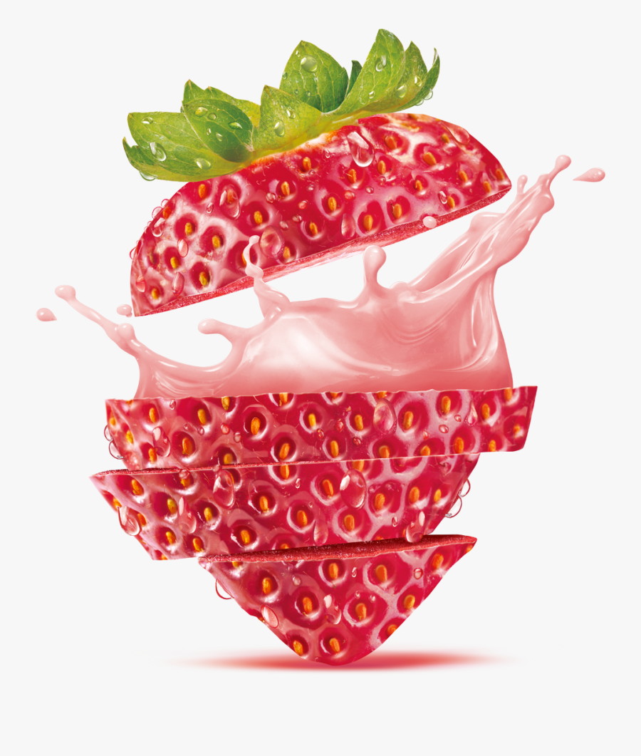 Soy Juice Mixed With - Strawberry Juice Png, Transparent Clipart