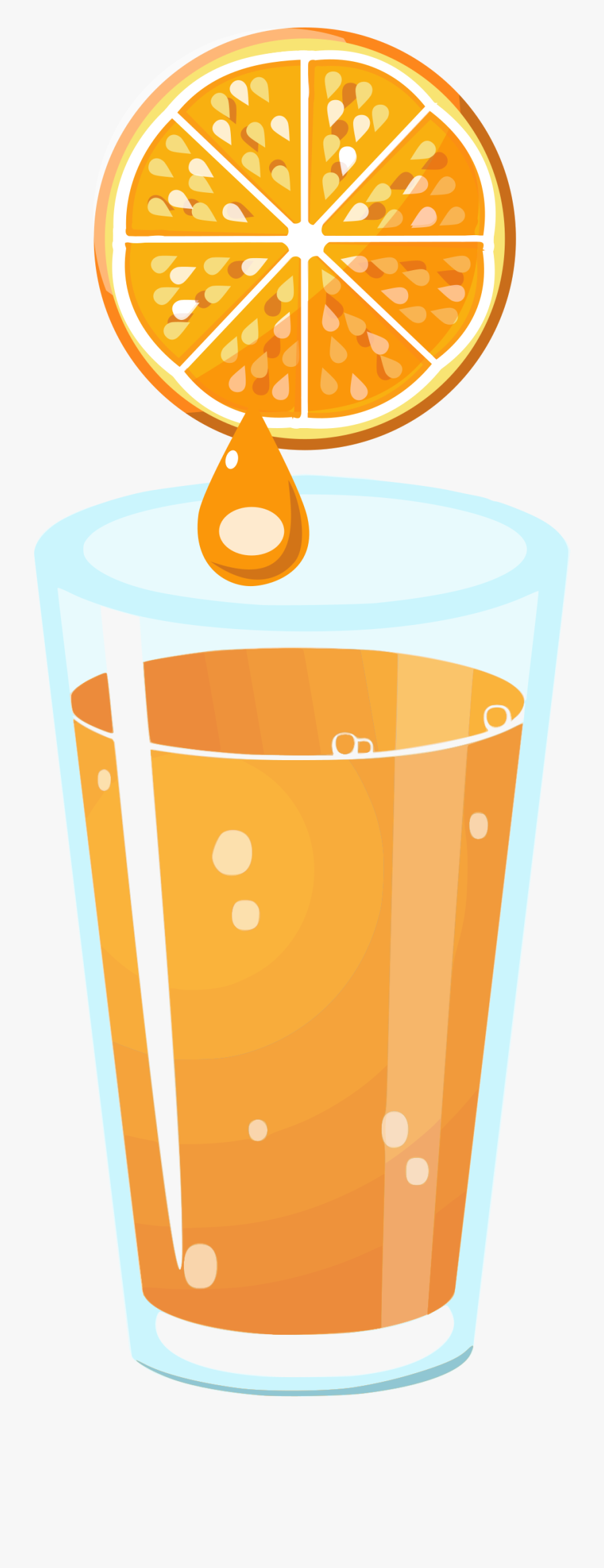 Drink Clipart Shake Drink - Orange Juice Vector Png, Transparent Clipart
