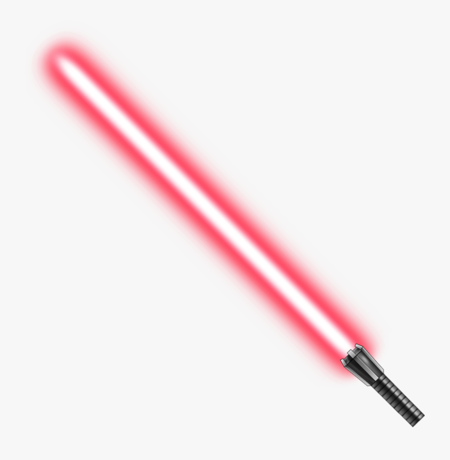 Red Lightsaber Png, Transparent Clipart