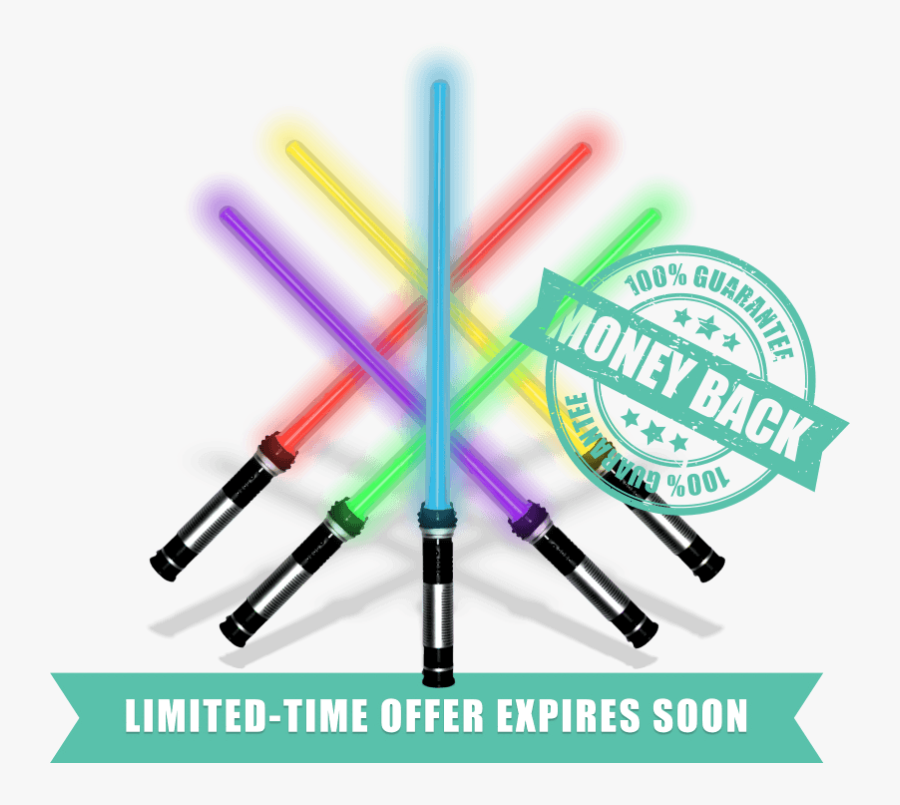 Transparent Light Saber Clipart - Clock, Transparent Clipart