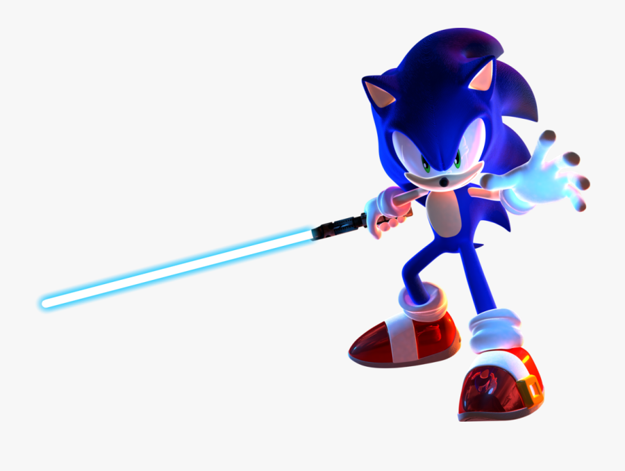 Sonic The Hedgehog Star Wars Jedi Knight - Sonic Jedi, Transparent Clipart