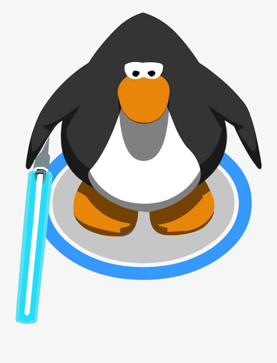 Lightsaber Clipart Club Penguin - Club Penguin Yellow Penguin, Transparent Clipart