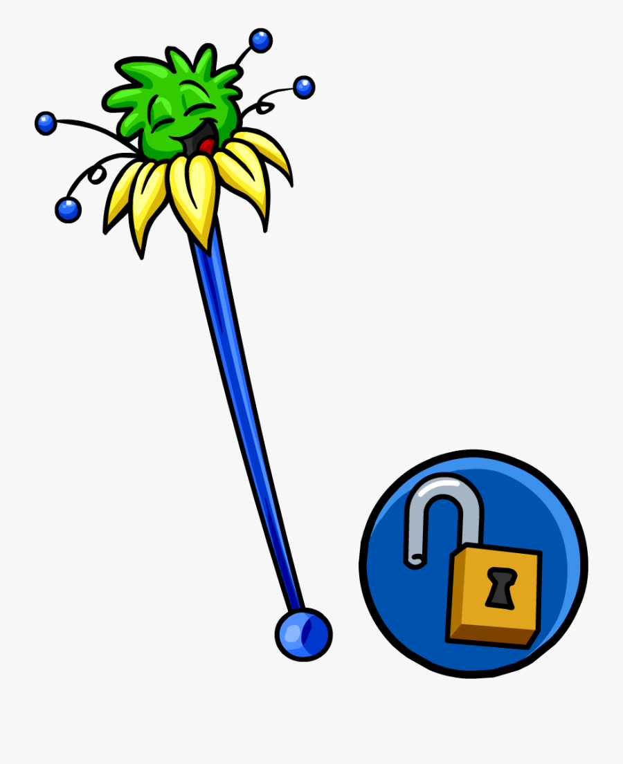 Jester Clipart Staff - Club Penguin Mp3000, Transparent Clipart