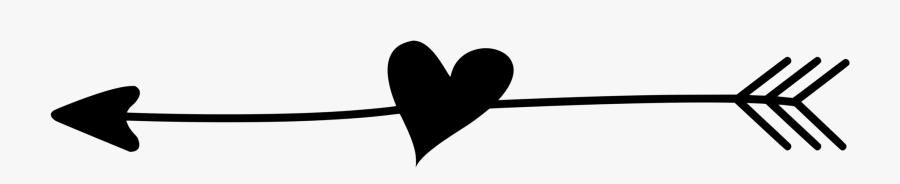 Clip Art Arrow With Heart Svg - Arrow With Heart Clipart, Transparent Clipart