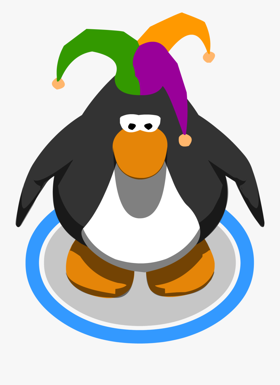 Court Jester Hat In-game - Club Penguin Character In Game, Transparent Clipart