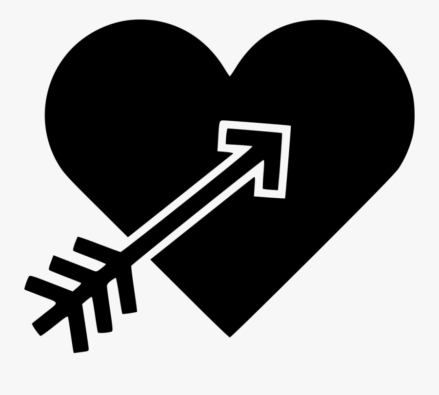Heart With Arrow Comments - Heart, Transparent Clipart
