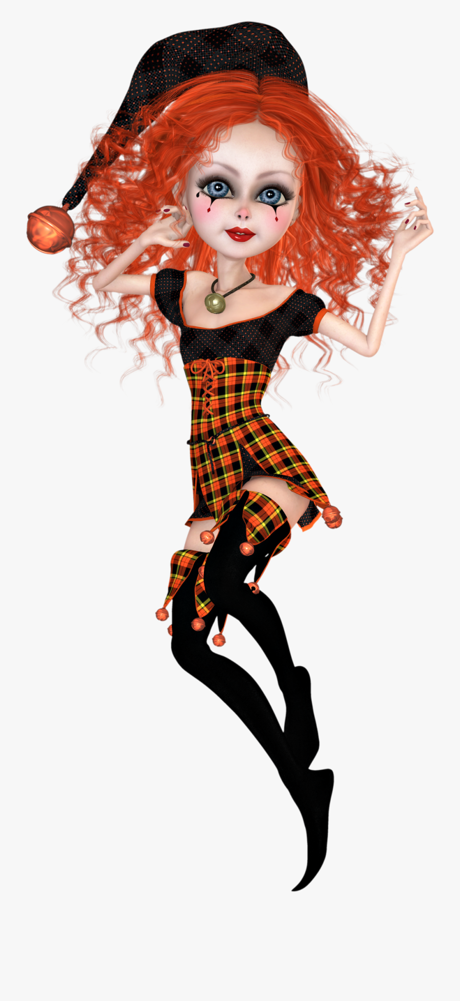 Halloween Jester Clipart - Illustration, Transparent Clipart