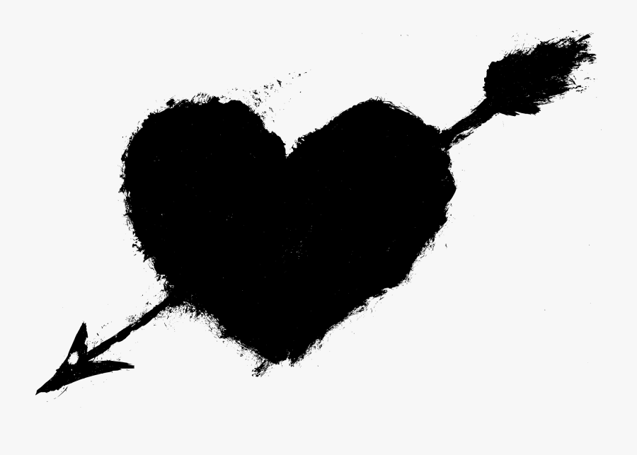 Heart Kinemaster Template Png Black Background, Transparent Clipart