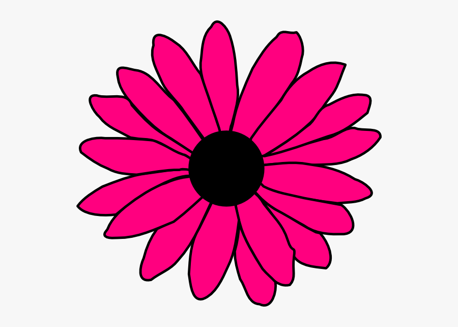 600 X 562 Png 61kb - Pink Daisy Flower Clipart, Transparent Clipart