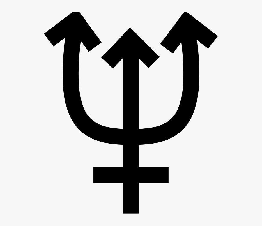 Neptune Symbol Clip Art Free Vector - Neptune Symbol, Transparent Clipart
