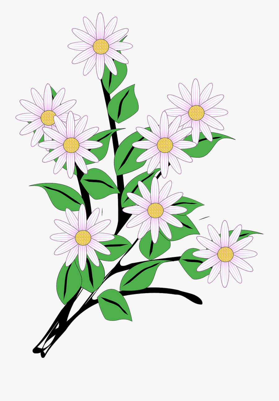 Flowers Bunch Spring Blooms Png Image - Bunch Of Flowers Clip Art, Transparent Clipart