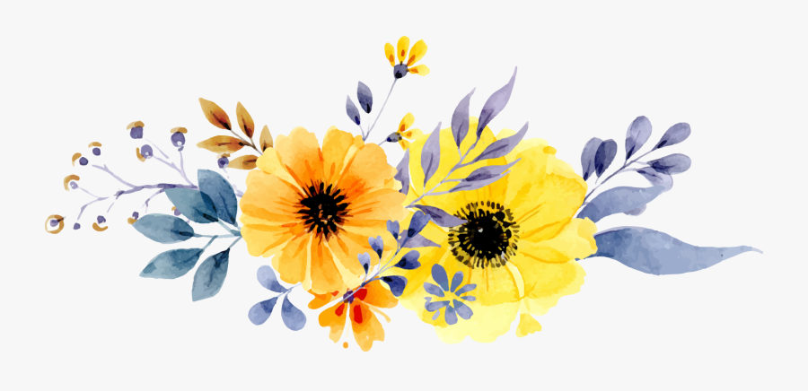 Picture Download Invitation Vector Daisy Flower - Yellow Watercolor Flowers Png, Transparent Clipart