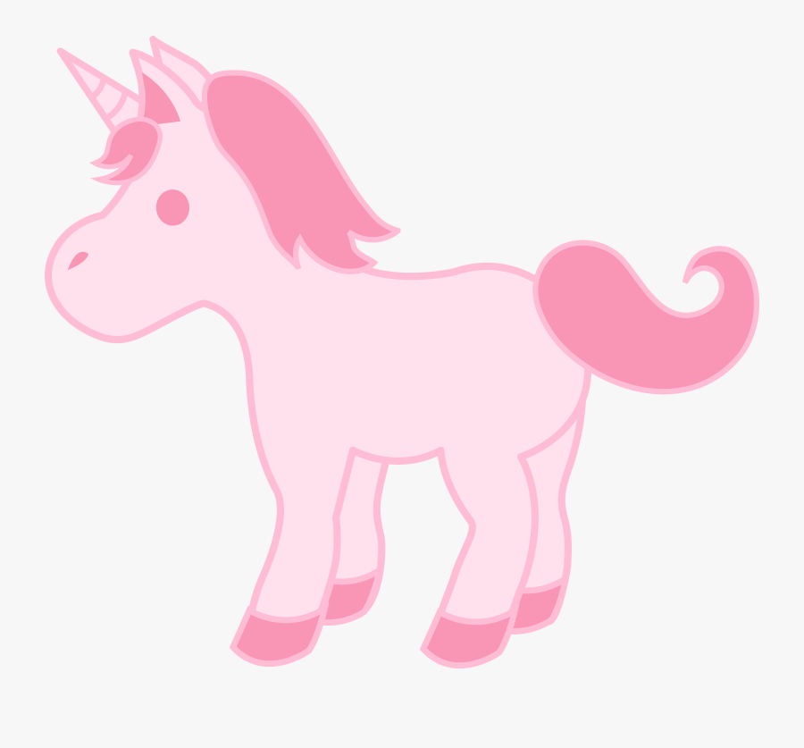 Unicorns Transparent Small - Cute Baby Unicorn Pink, Transparent Clipart
