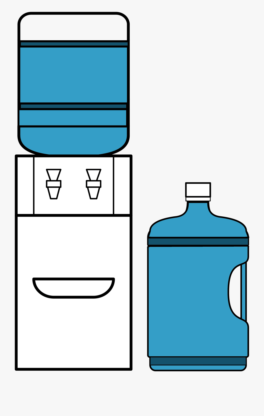 Medium Water Jug Cooler Rental - Bottle, Transparent Clipart