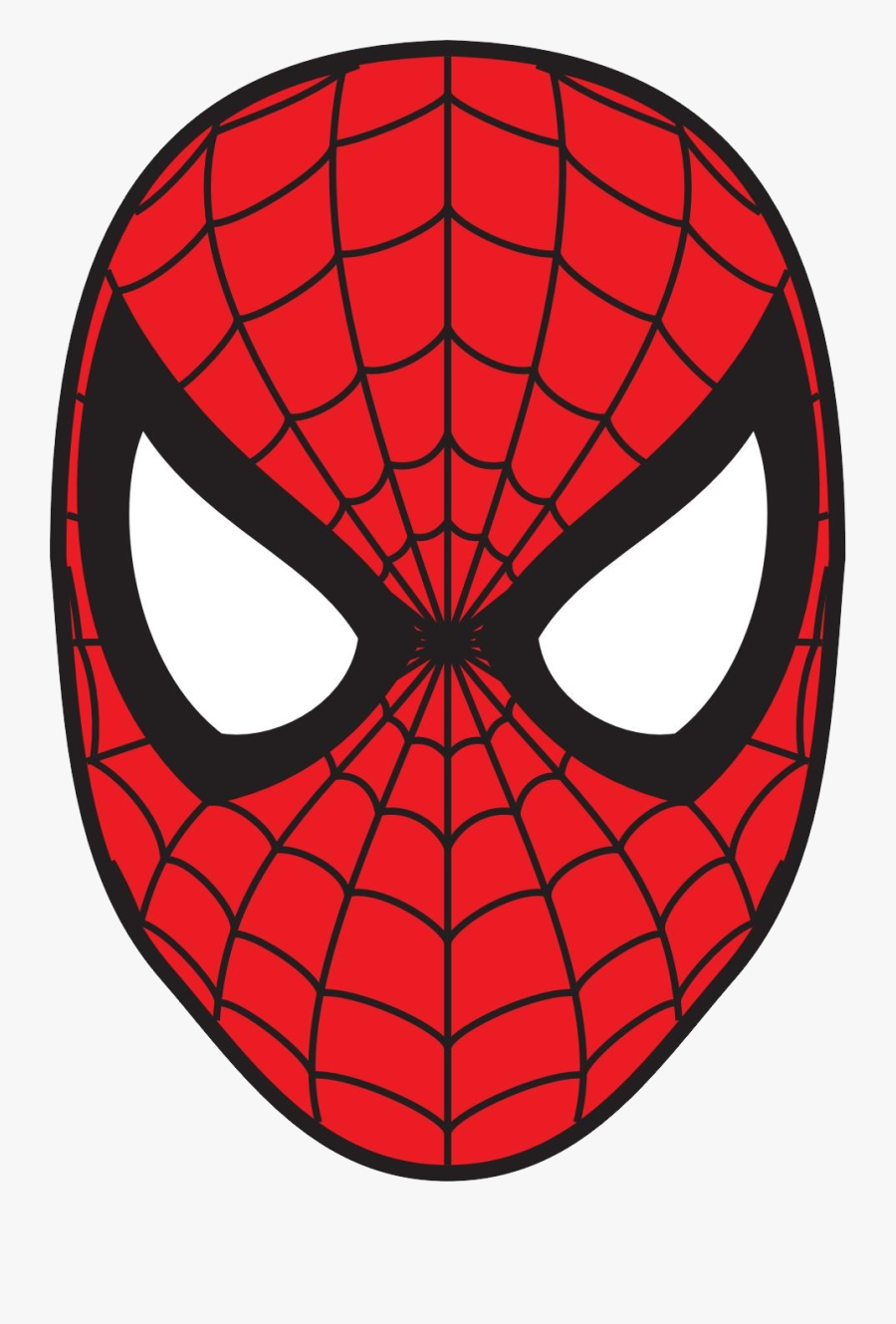Spiderman Mask Png - Spider Man Face, Transparent Clipart